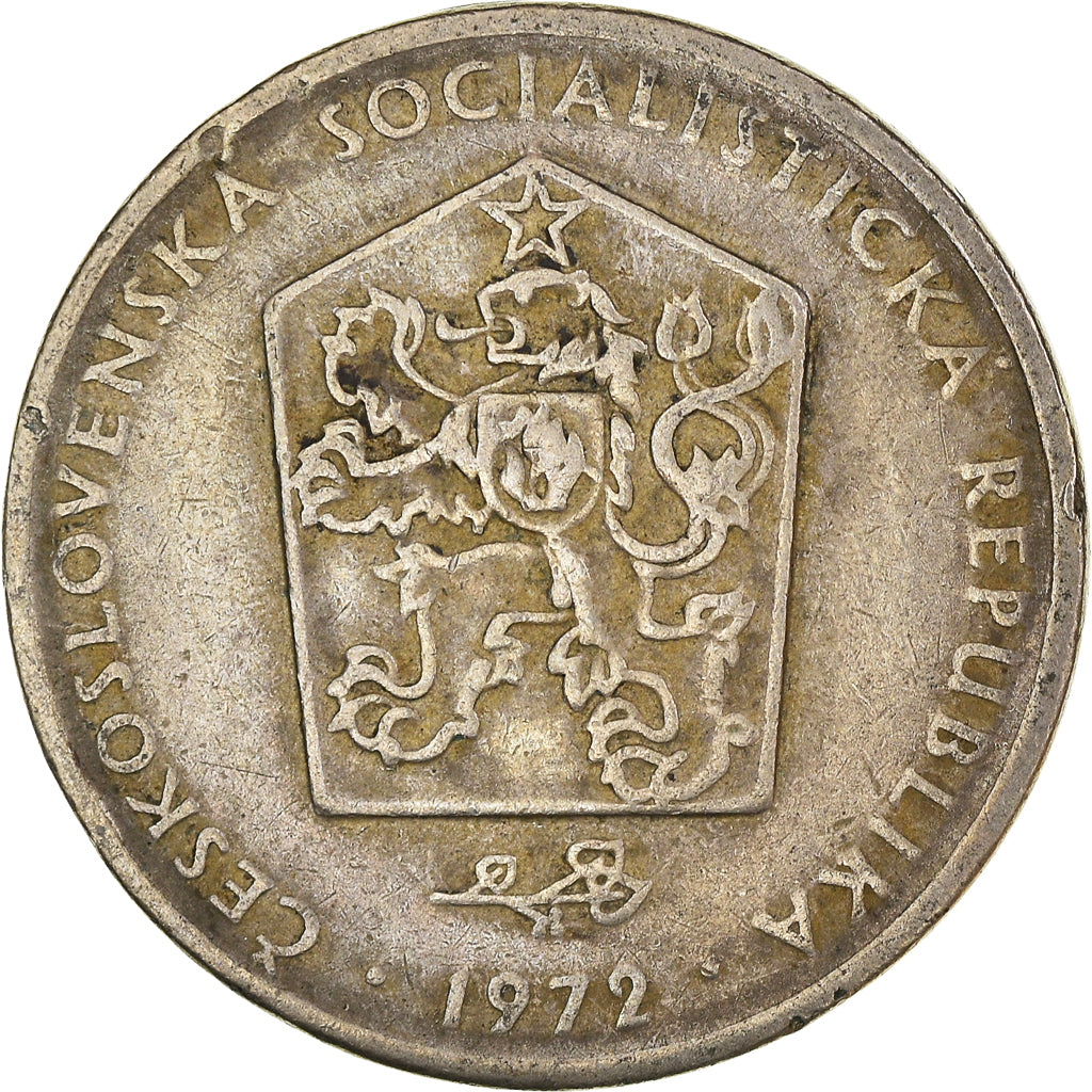 Coin, Czechoslovakia, 2 Koruny, 1972