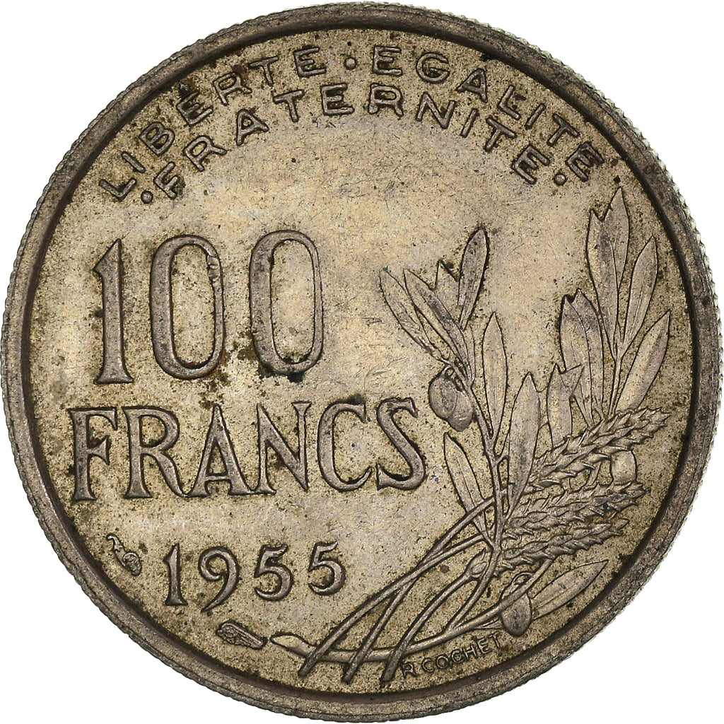 Coin, France, 100 Francs, 1955