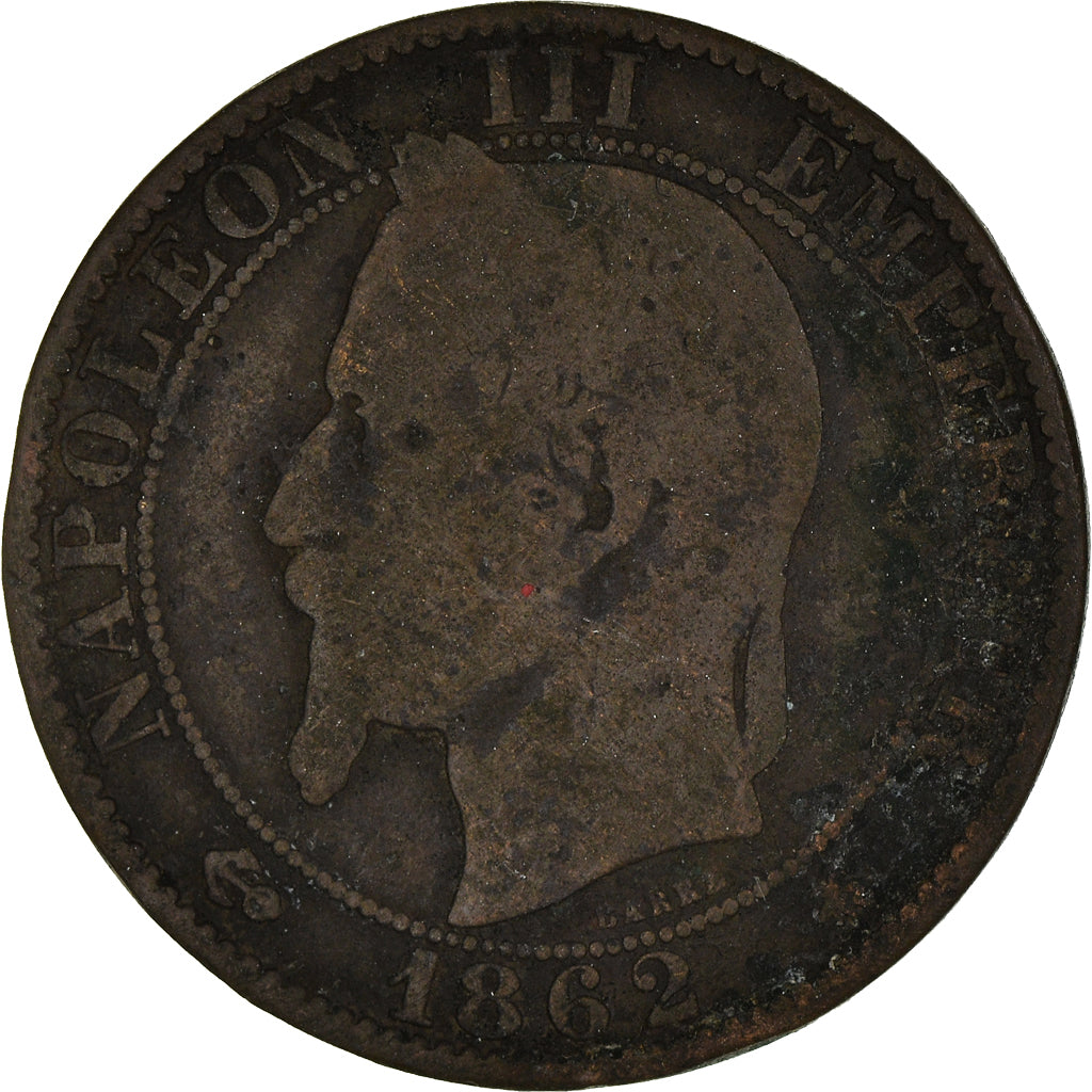 Moeda, França, 5 Centimes, 1862
