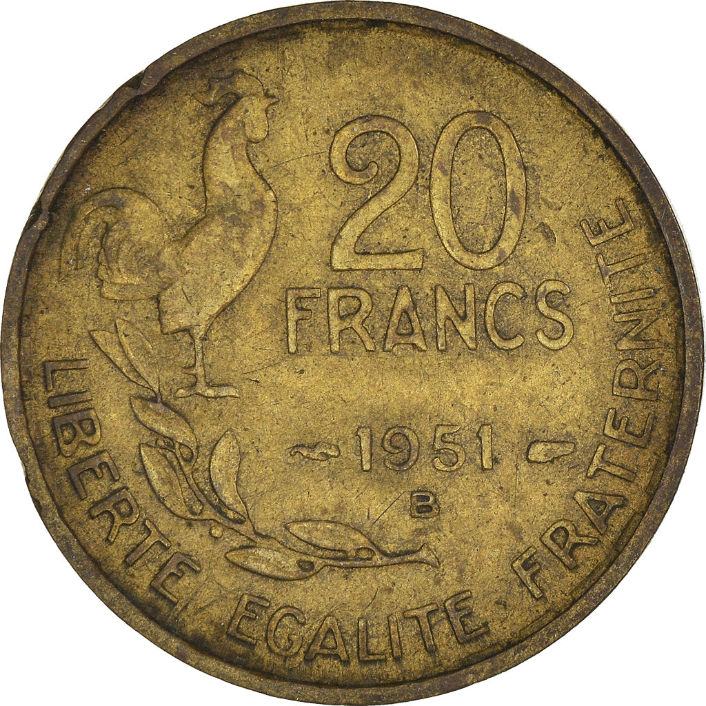 Moneta, Francja, 20 Francs, 1951