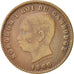 Coin, Cambodia, 10 Centimes, 1860, EF(40-45), Bronze, KM:M3