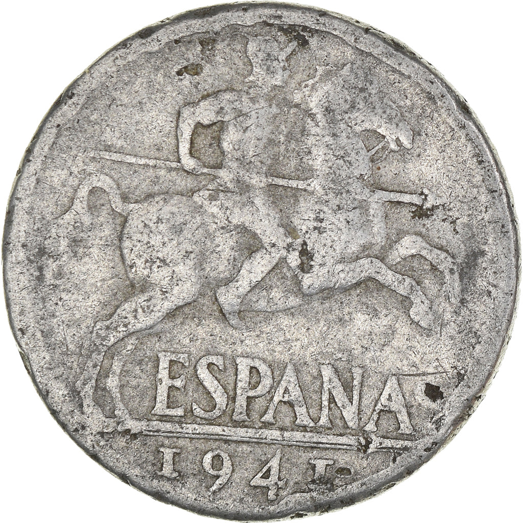Monnaie, Espagne, 10 Centimos, 1941