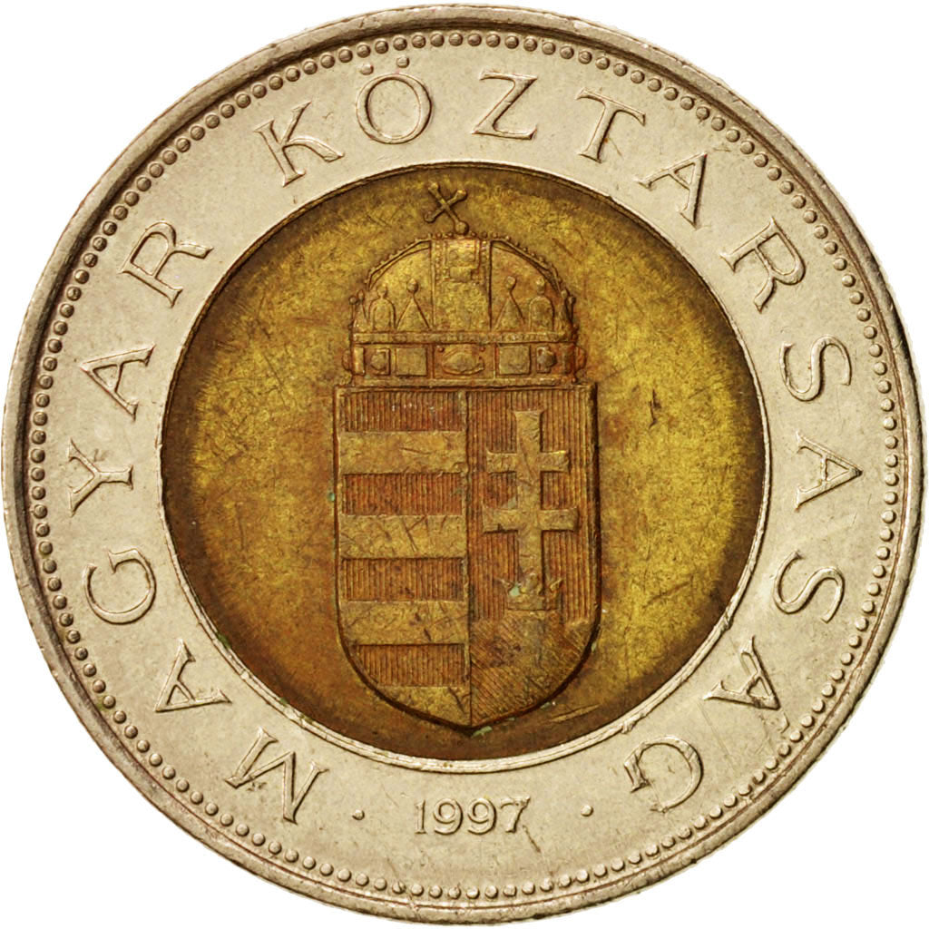 Coin, Hungary, 100 Forint, 1997, Budapest, EF(40-45), Bi-Metallic, KM:721