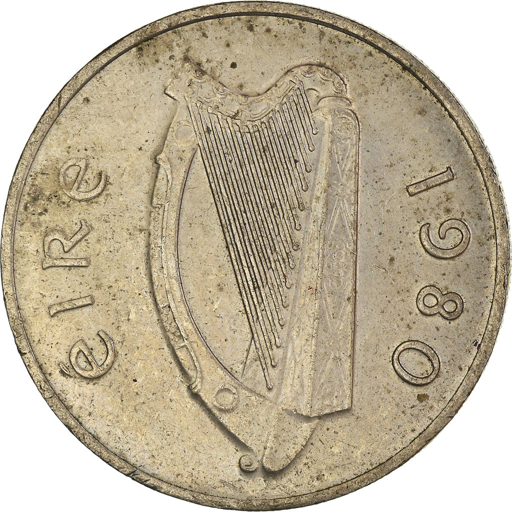Moeda, REPÚBLICA DA IRLANDA, 10 Pence, 1980