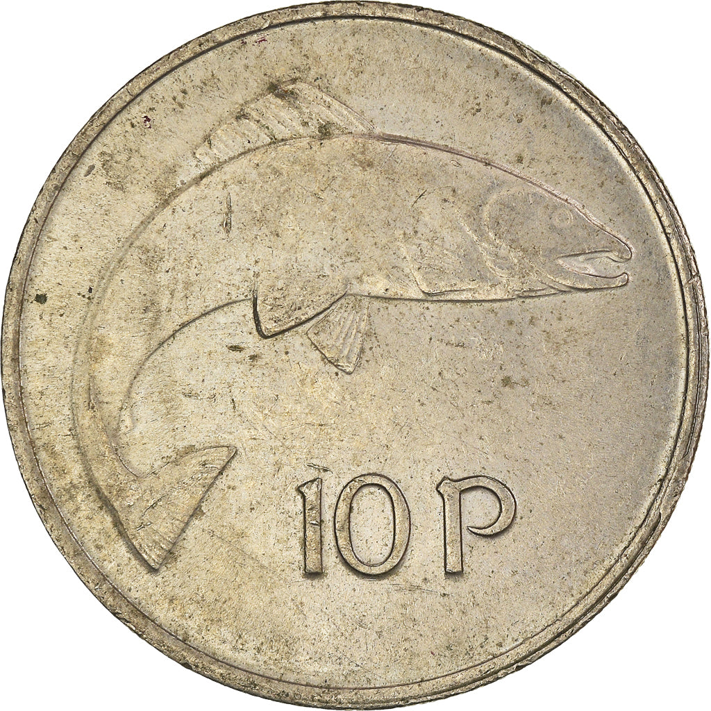 Moeda, REPÚBLICA DA IRLANDA, 10 Pence, 1980