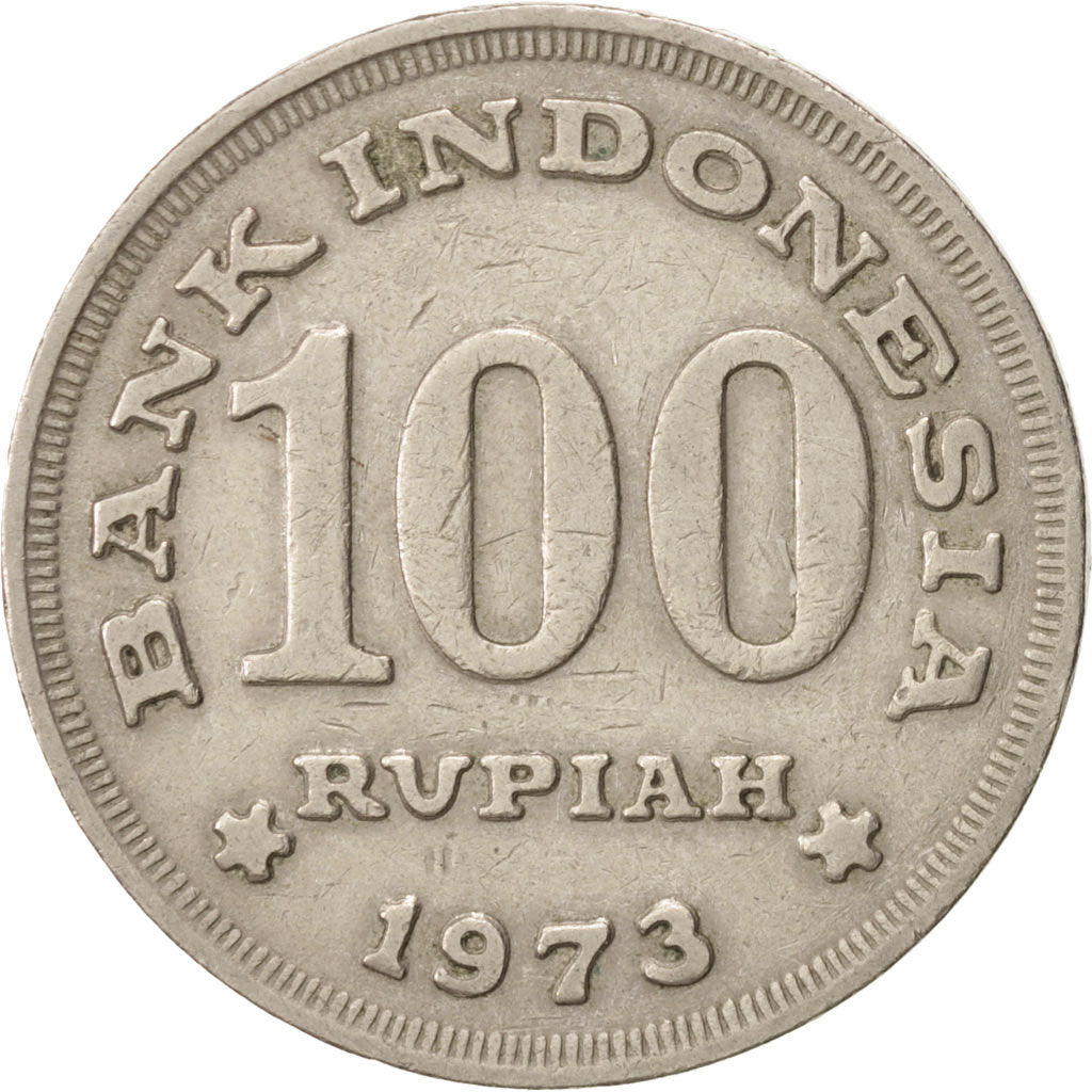 Coin, Indonesia, 100 Rupiah, 1973, EF(40-45), Copper-nickel, KM:36