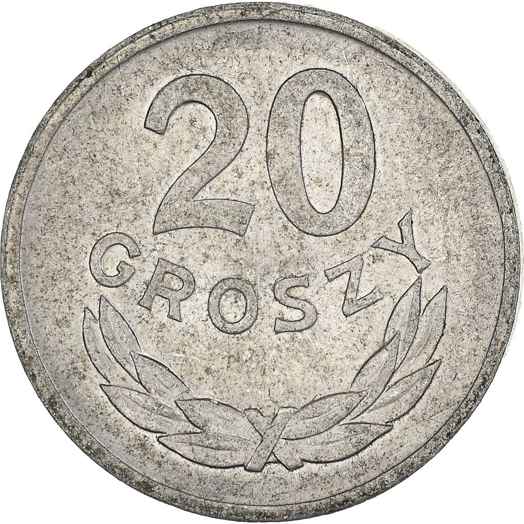 Moneta, Polonia, 20 Groszy, 1973
