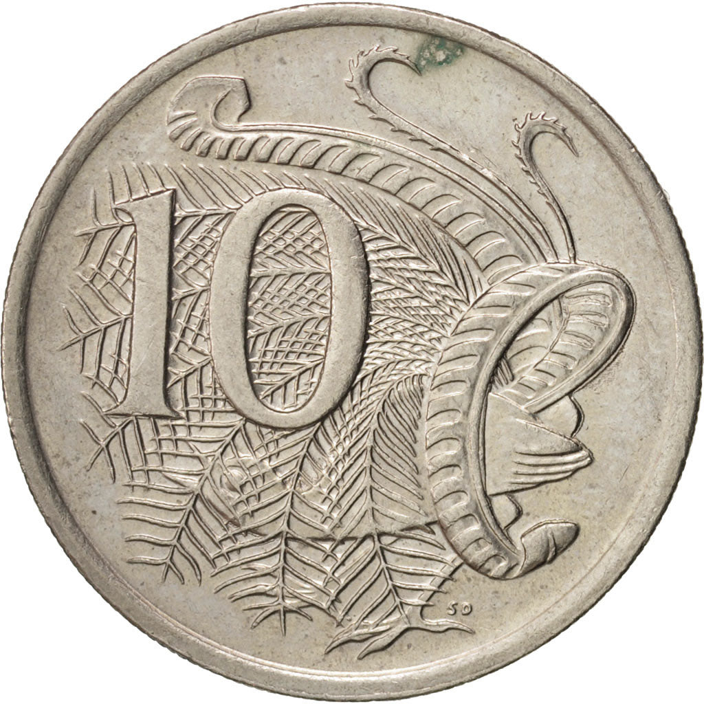 Coin, Australia, Elizabeth II, 10 Cents, 1981, MS(60-62), Copper-nickel, KM:65