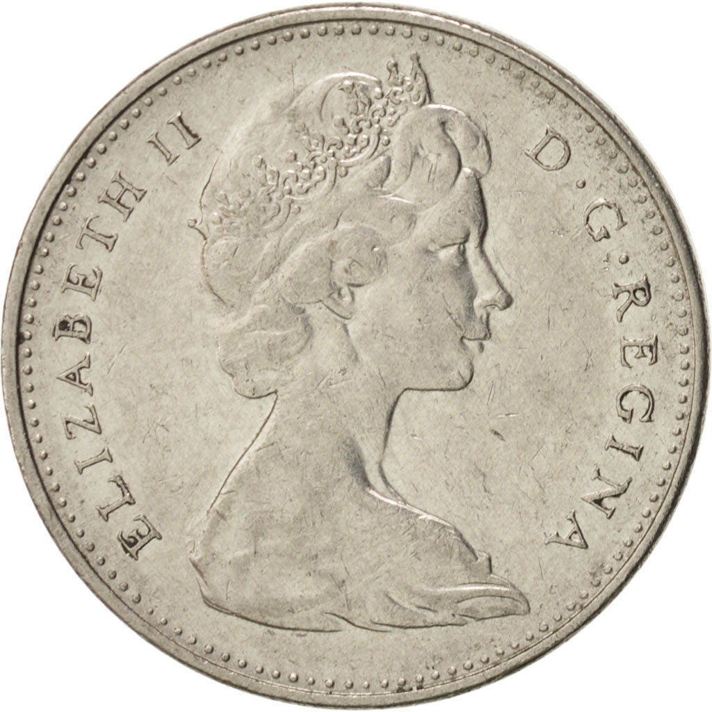 Coin, Canada, Elizabeth II, 5 Cents, 1976, Royal Canadian Mint, Ottawa