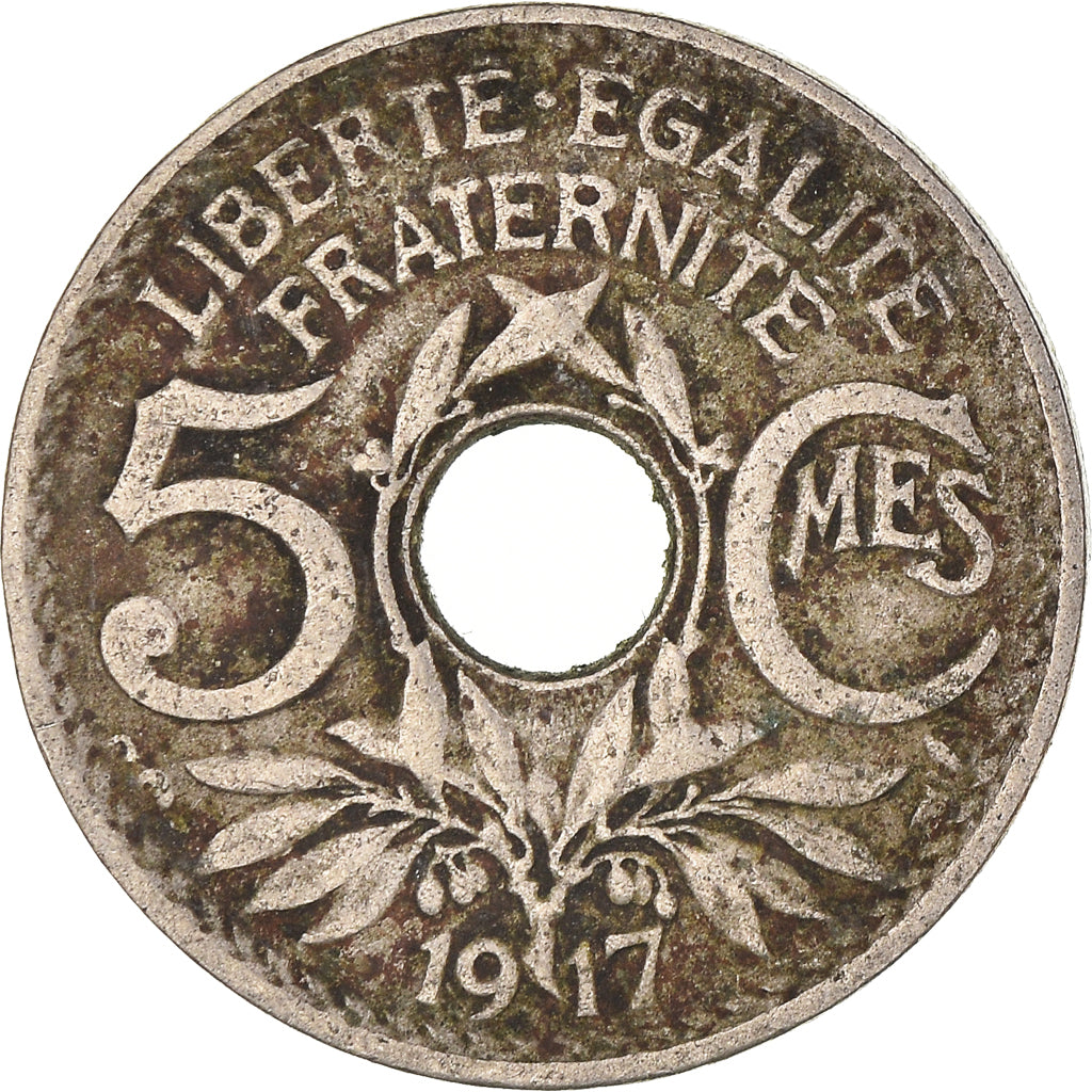 Moneda, Francia, 5 Centimes, 1917