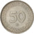 Moneda, ALEMANIA - REPÚBLICA FEDERAL, 50 Pfennig, 1972, Munich, EBC, Cobre -
