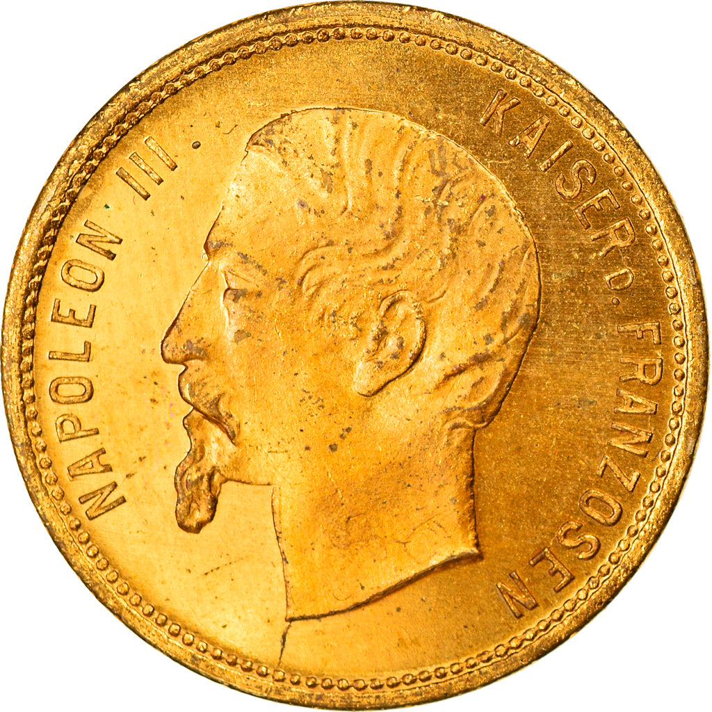 France, Médaille, Jeton de jeu, Napoléon III, Kaiser d. Franzosen, History