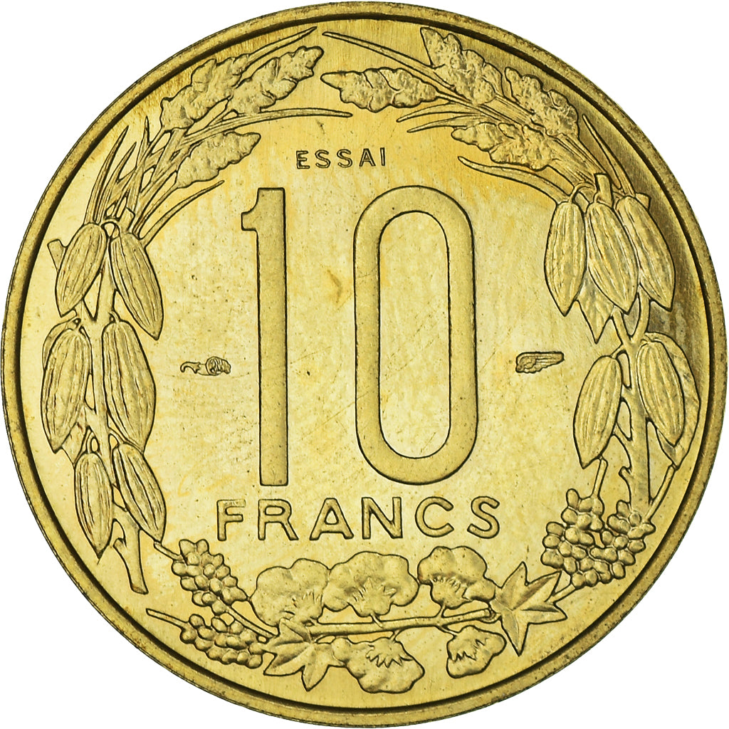 Münze, Kamerun, 10 Francs, 1958, Paris, ESSAI, VZ+, Aluminum-Bronze, KM:E8