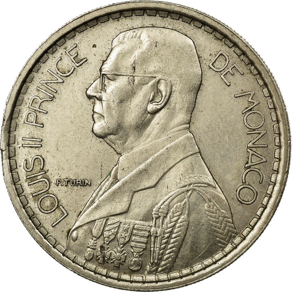 Munten, Monaco, Louis II, 20 Francs, Vingt, 1947, Paris, ZF, Copper-nickel