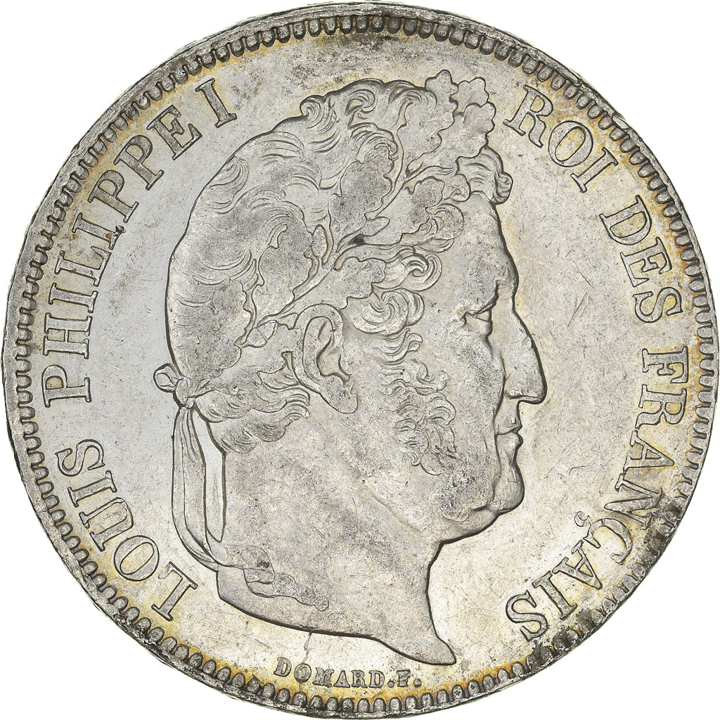 Coin, France, Louis-Philippe, 5 Francs, 1833, Lyon, MS(60-62), Silver, KM:749.4