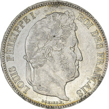 Coin, France, Louis-Philippe, 5 Francs, 1833, Lyon, MS(60-62), Silver, KM:749.4