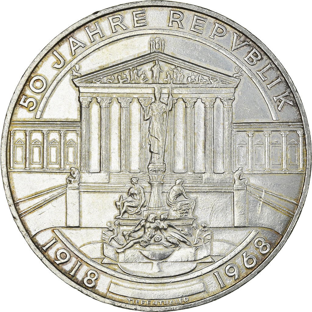 Monnaie, Autriche, 50 Schilling, 1968, SPL, Argent, KM:2904.1