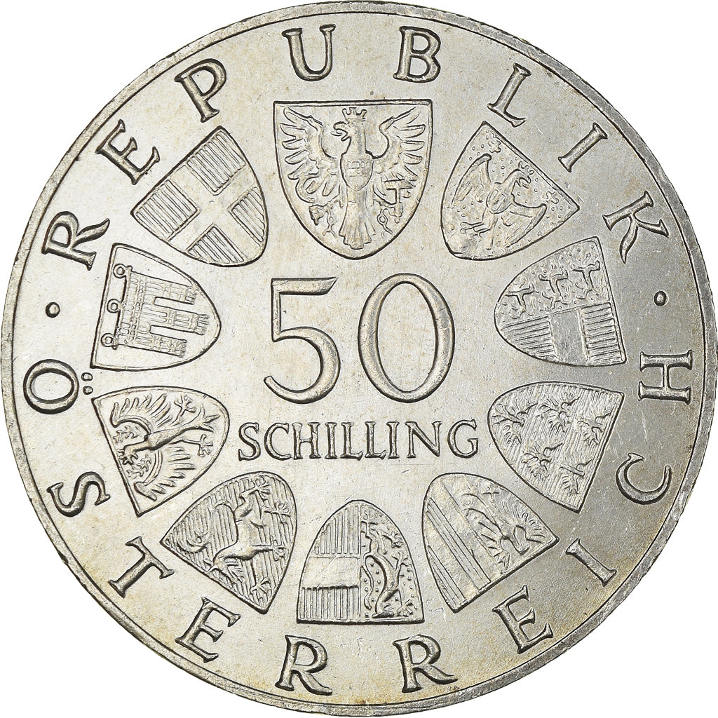 Moneta, Austria, 50 Schilling, 1967, SPL-, Argento, KM:2902