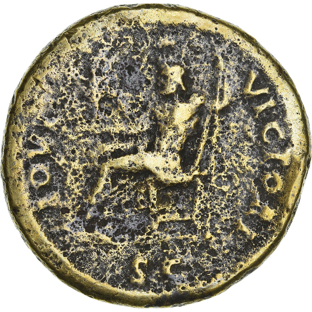 Moneda, Domitian, Sestercio, Roma, Rare, BC+, Cobre, RIC:358