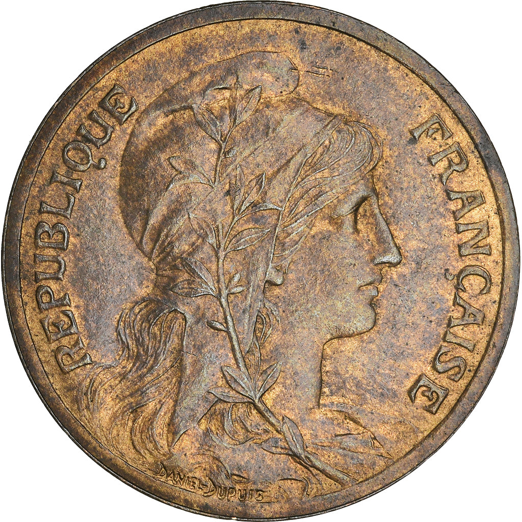 Moneda, Francia, Dupuis, 5 Centimes, 1899, Paris, EBC+, Bronce, KM:842