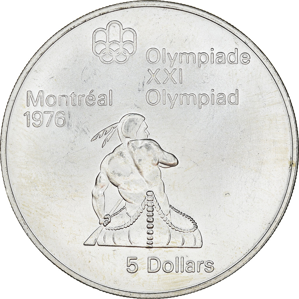 Moneta, Canada, Elizabeth II, 5 Dollars, 1974, Royal Canadian Mint, Ottawa