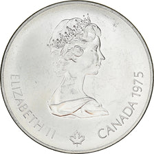 Coin, Canada, Elizabeth II, Swimming, 5 Dollars, 1975, MS(63), Silver, KM:100