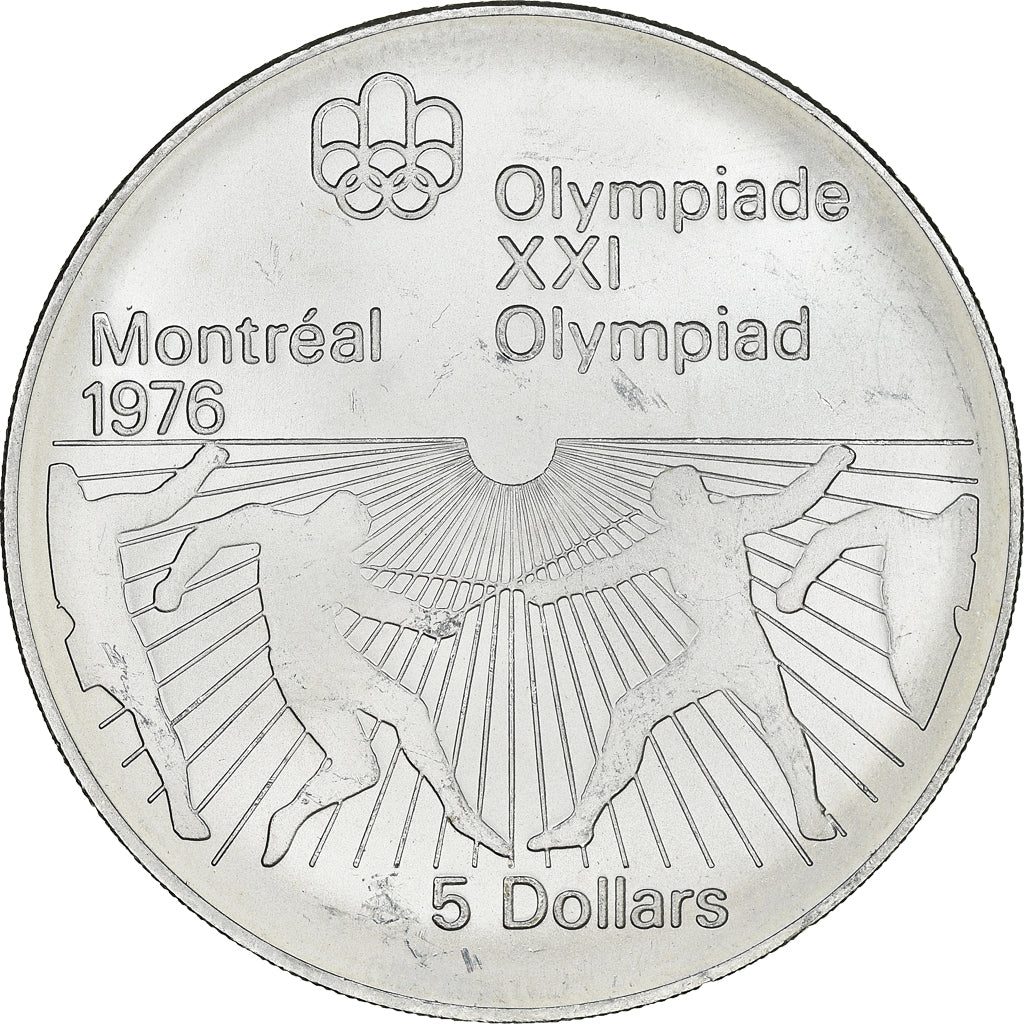 Coin, Canada, Elizabeth II, 5 Dollars, 1976, Royal Canadian Mint, Ottawa