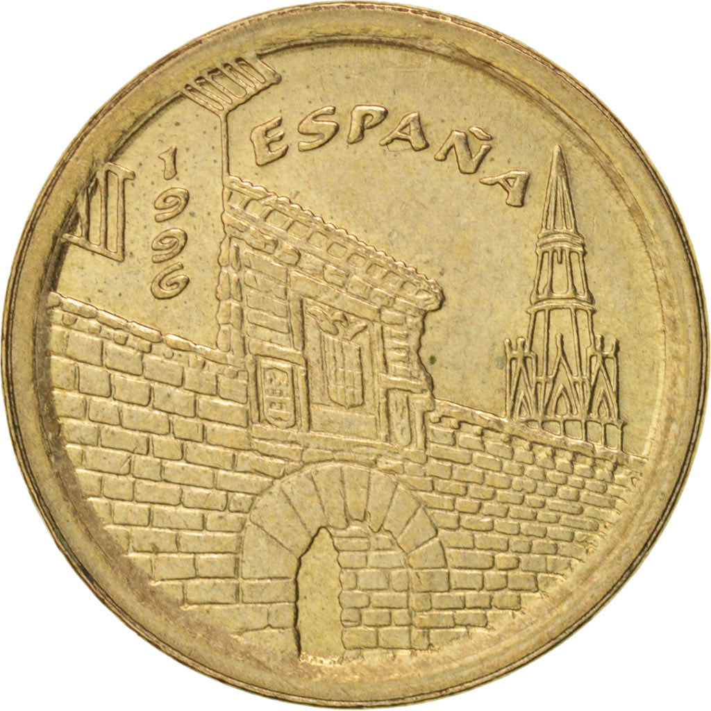 Coin, Spain, Juan Carlos I, 5 Pesetas, 1996, Madrid, AU(55-58), Aluminum-Bronze