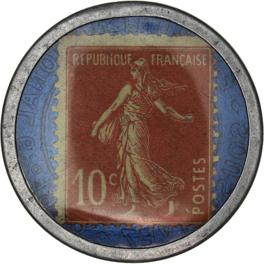 Coin, France, Crédit Lyonnais, 10 Centimes, Timbre-Monnaie, AU(55-58)