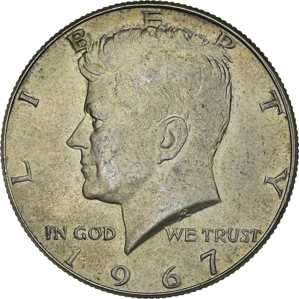 Moeda, Estados Unidos da América, Kennedy Half Dollar, Half Dollar, 1967
