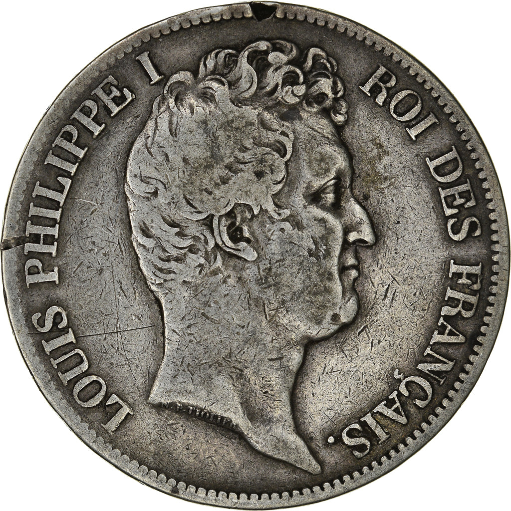 France, Louis-Philippe, 5 Francs, 1831, Lille, VF(20-25), Silver, KM:735.13