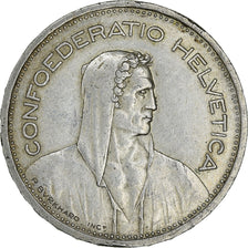 Coin, Switzerland, 5 Francs, 1953, Bern, EF(40-45), Silver, KM:40