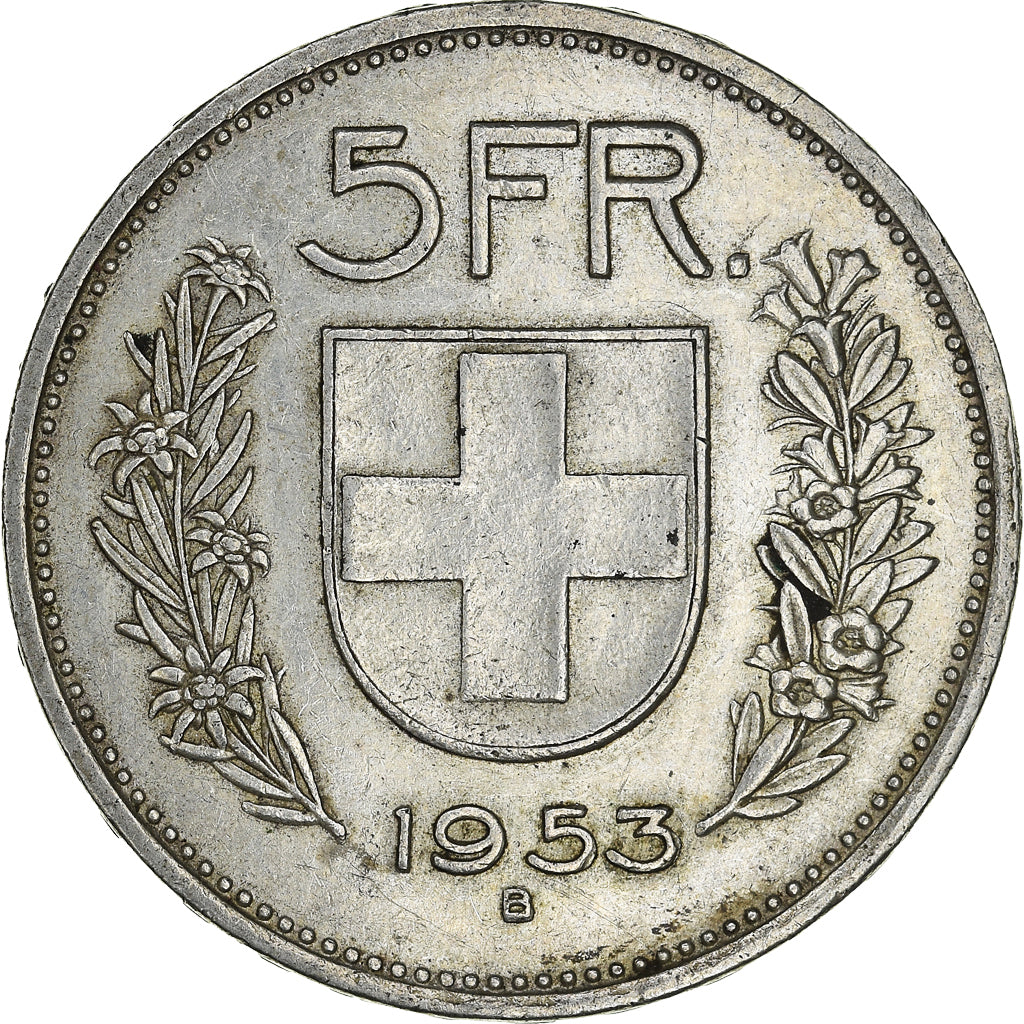 Monnaie, Suisse, 5 Francs, 1953, Bern, TTB, Argent, KM:40