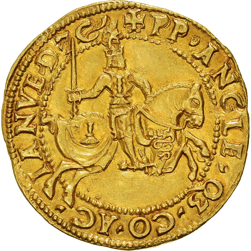 Duchy of Milan, Ludovico Maria Sforza, Double Ducat, 1494-1500, Milan, Dourado