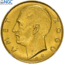 Albanie, Zog I, 100 Franga Ari, 1927, Rome, Essai, Or, NGC, MS62, KM:Pr31