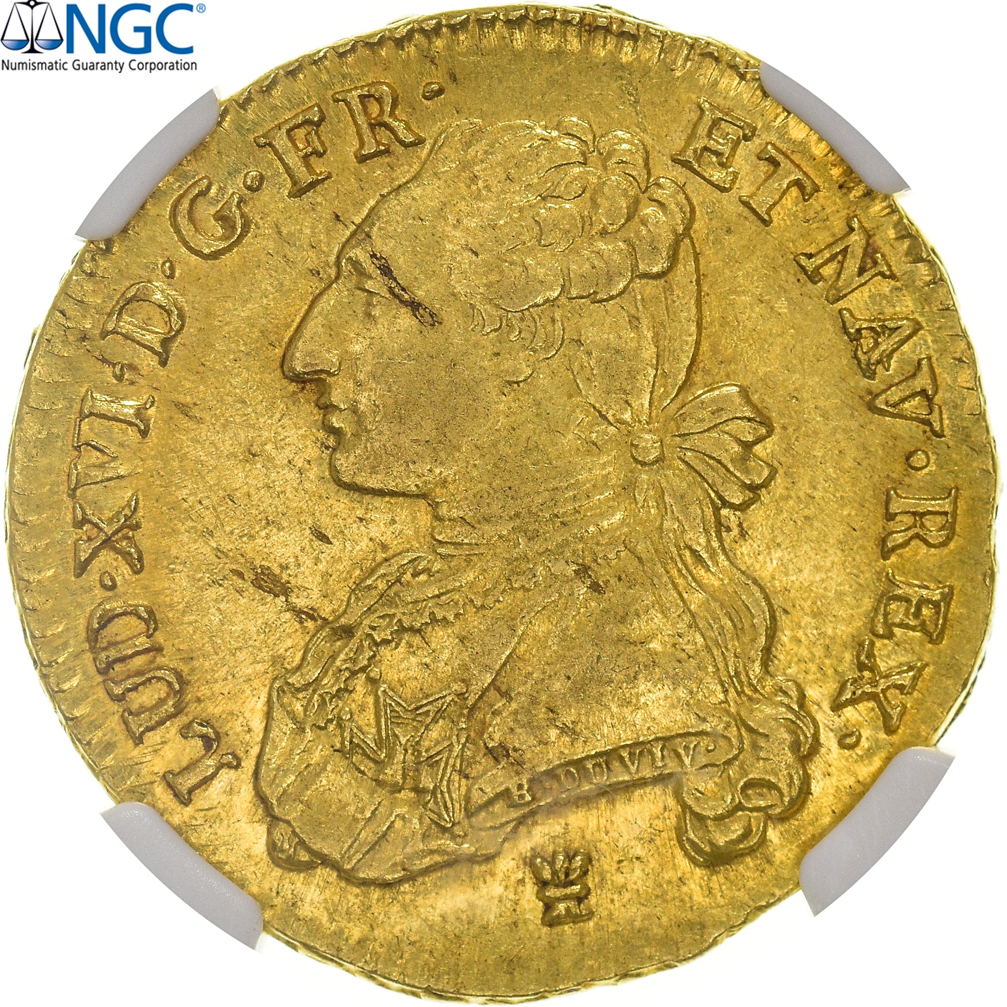 France, Louis XVI, Double louis d'or au buste habillé, 1775, Limoges, Or, NGC