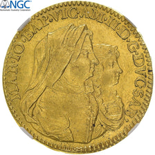Duché de Savoie, Victor-Amedée II, Doppia, 1678, Turin, Très rare, Or, NGC