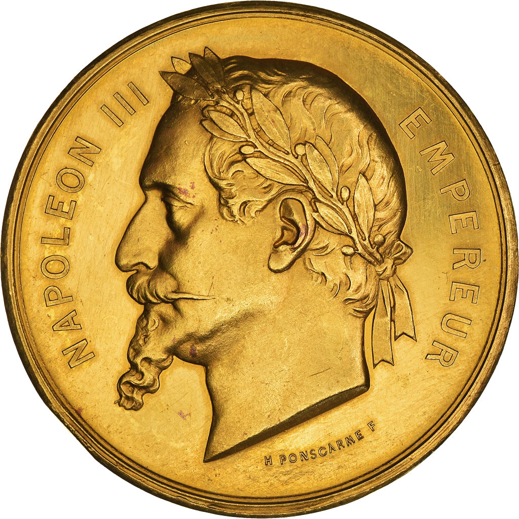 Francia, medalla, Napoléon III, Exposition universelle de Paris, 1867, EBC, Oro