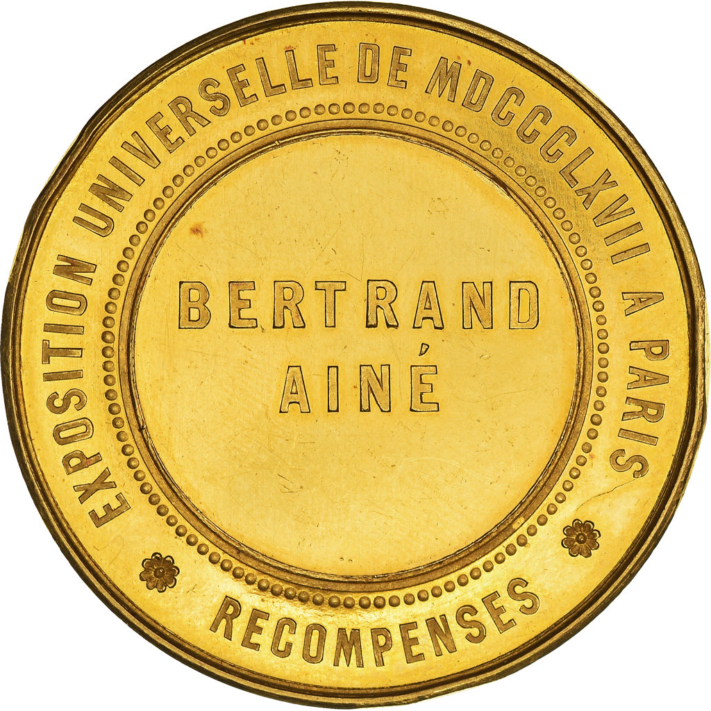 Francia, medalla, Napoléon III, Exposition universelle de Paris, 1867, EBC, Oro