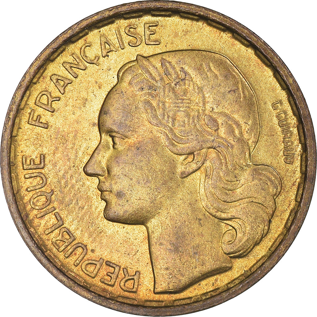 Münze, Frankreich, Guiraud, 10 Francs, 1951, Paris, VZ+, Aluminum-Bronze