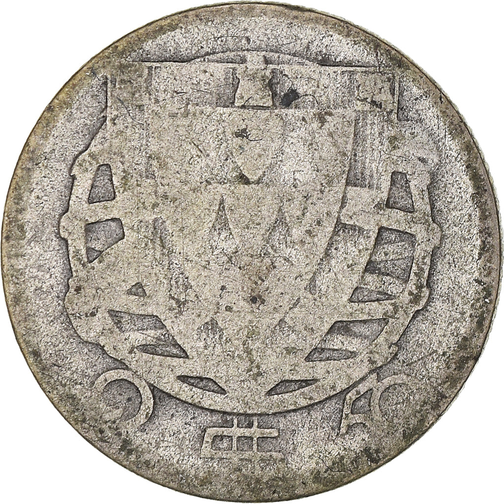 Moeda, Portugal, 2-1/2 Escudos, 1943, F(12-15), Prata, KM:580