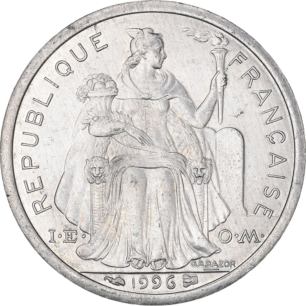 Munten, Nieuw -Caledonië, Franc, 1996, Paris, PR, Aluminium, KM:10