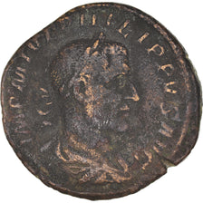 Moneta, Philip I, Sesterzio, 244, Rome, MB+, Bronzo, RIC:184a
