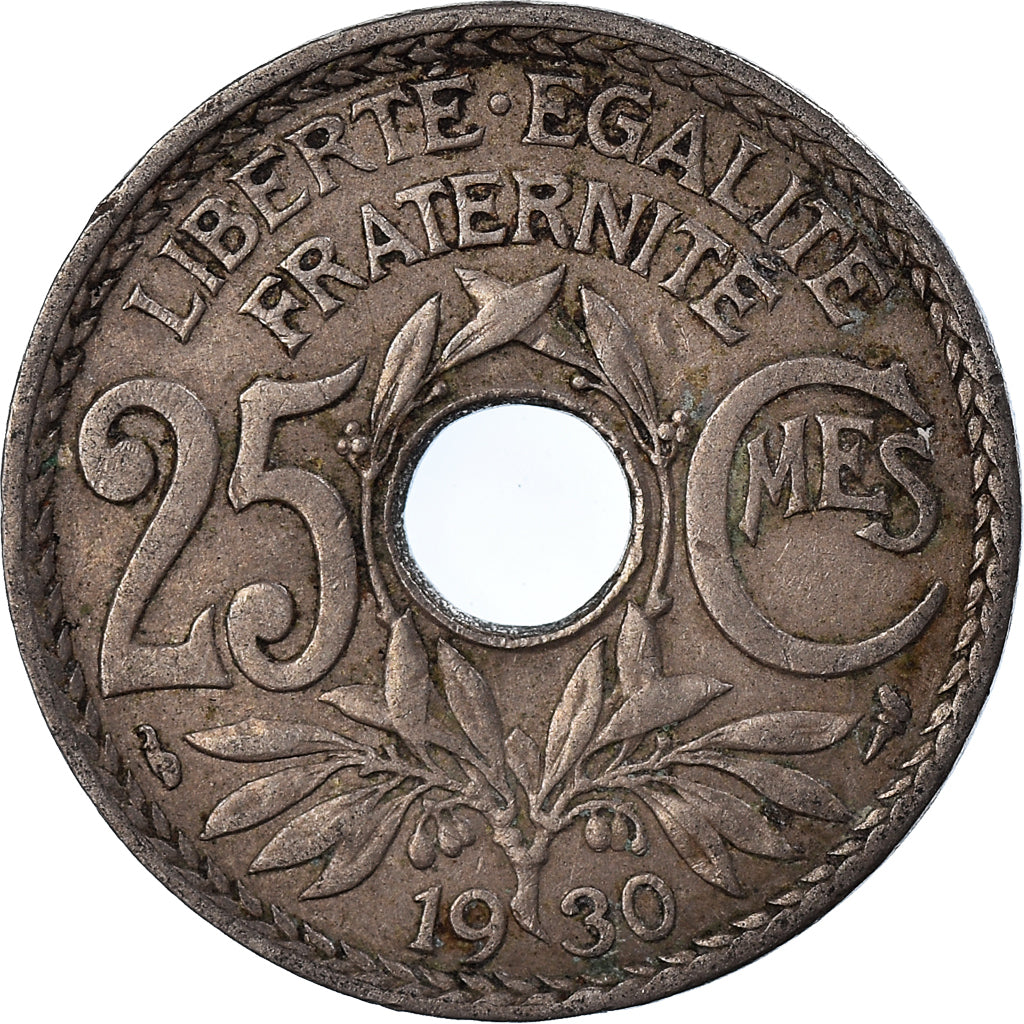 Moneta, Francja, 25 Centimes, 1930