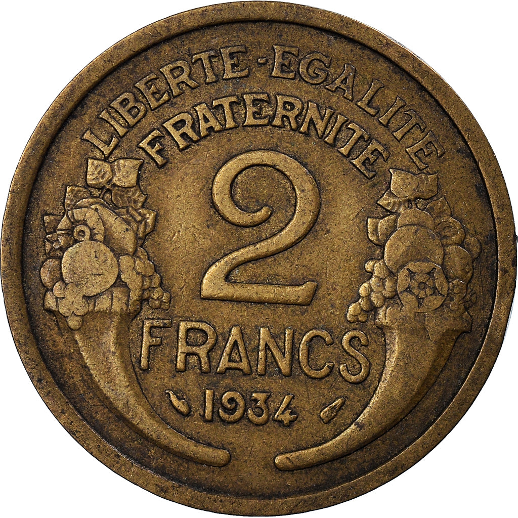 Coin, France, 2 Francs, 1934