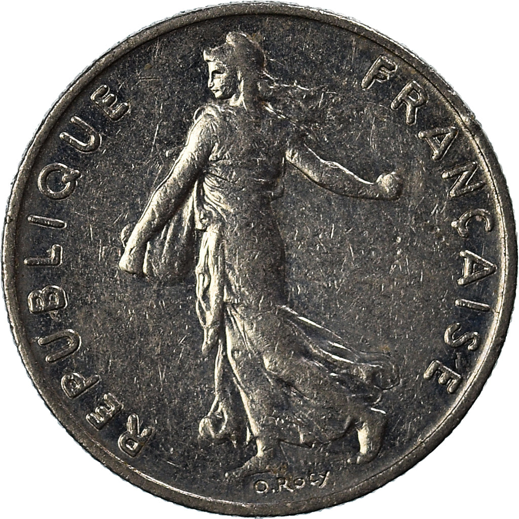 Münze, Frankreich, 1/2 Franc, 1985
