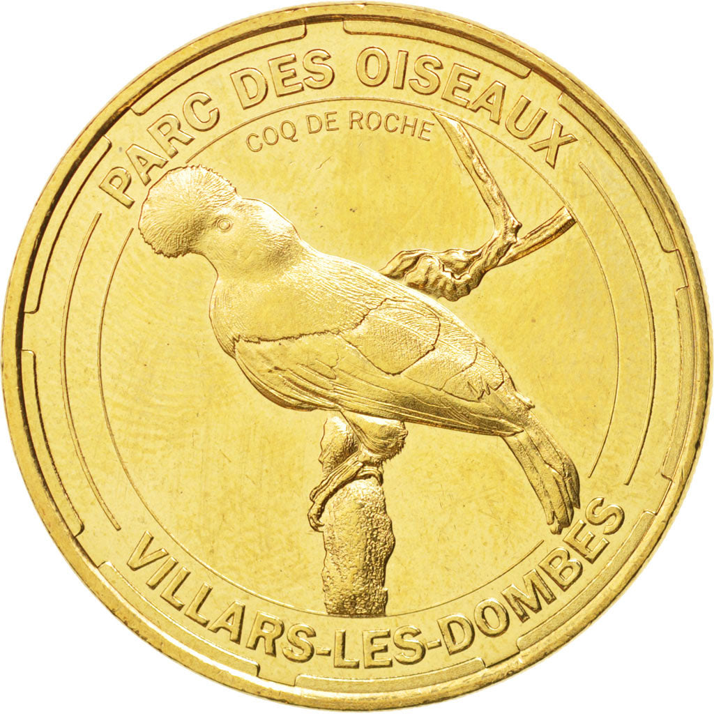 Francia, Token, Tourist Token, 01/ Parc des Oiseaux, Villars-les-Dombes, 2014