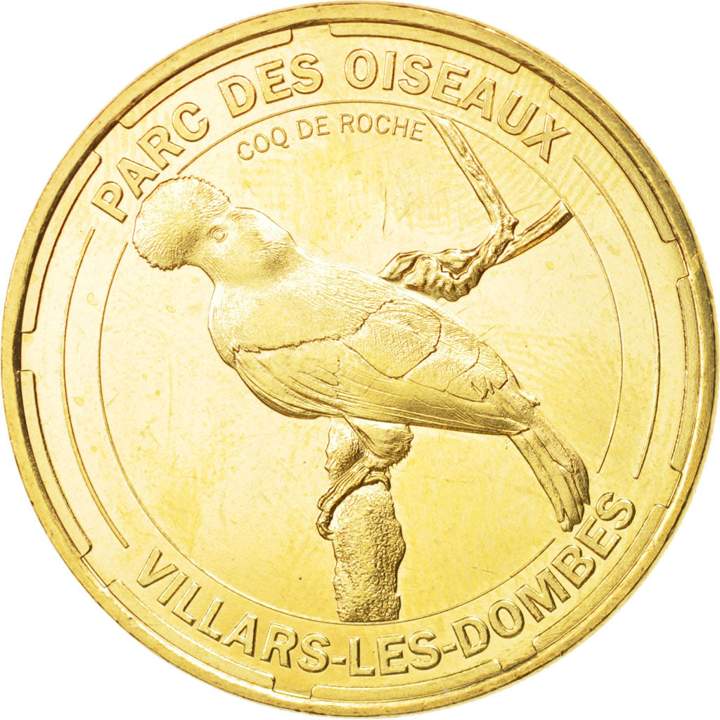 France, Jeton, Tourist Token, 01/ Parc des Oiseaux, Villars-les-Dombes, 2014