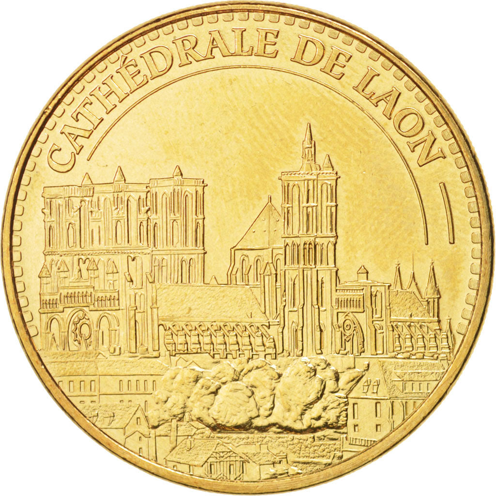 France, Token, Tourist Token, 02/ Cathédrale de Laon, 2013, Monnaie de Paris