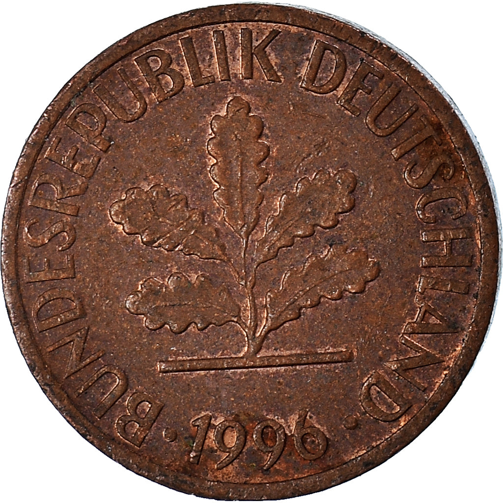 Monnaie, République fédérale allemande, Pfennig, 1996